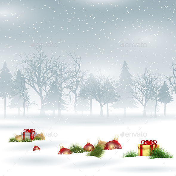 Christmas Gift Background - Christmas Seasons/Holidays