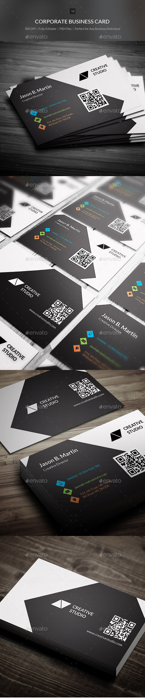 Corporate Business Card - 16 - Corporate Business Cards