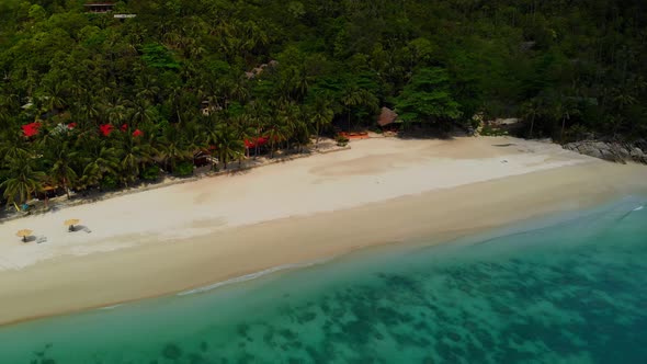 Aerial View of Beach on the Island alt