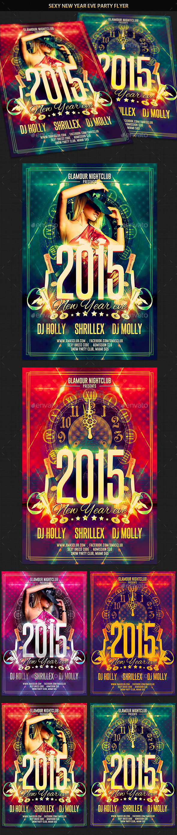Sexy New Year Eve Party Flyer - Clubs & Parties Events