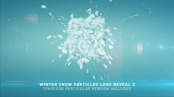 Winter Snow Particles Logo Reveal 2