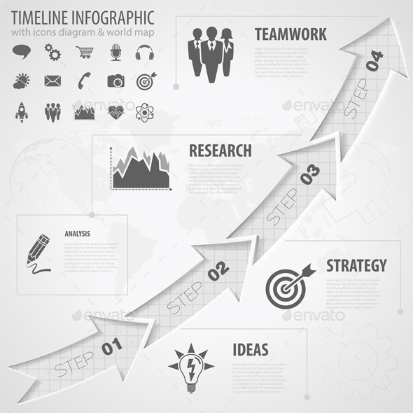 Timeline Infographic - Concepts Business