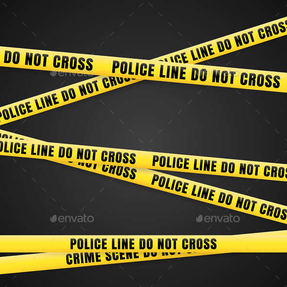Criminal Scene Yellow Line - Backgrounds Decorative