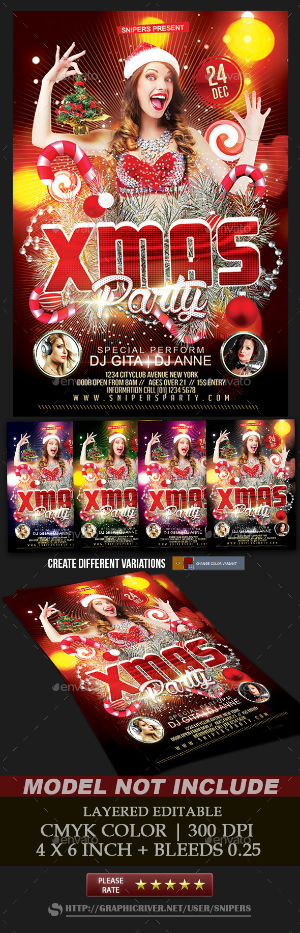 Xmas Party Flyer - Events Flyers