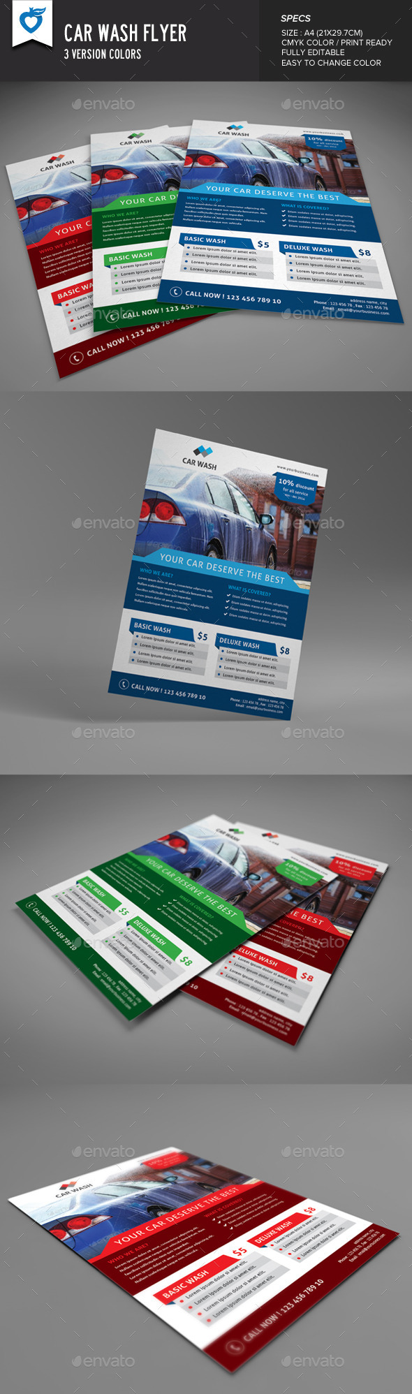 Car Wash Flyer - Commerce Flyers