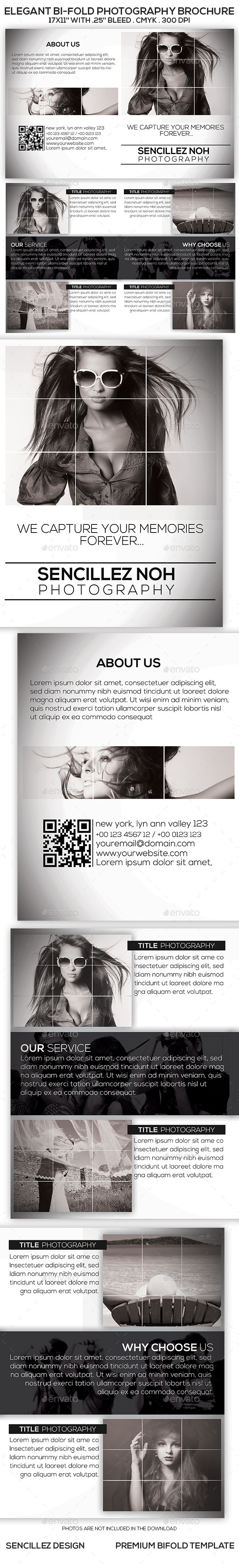 Elegant Bi-Fold Photography Brochure - Corporate Brochures