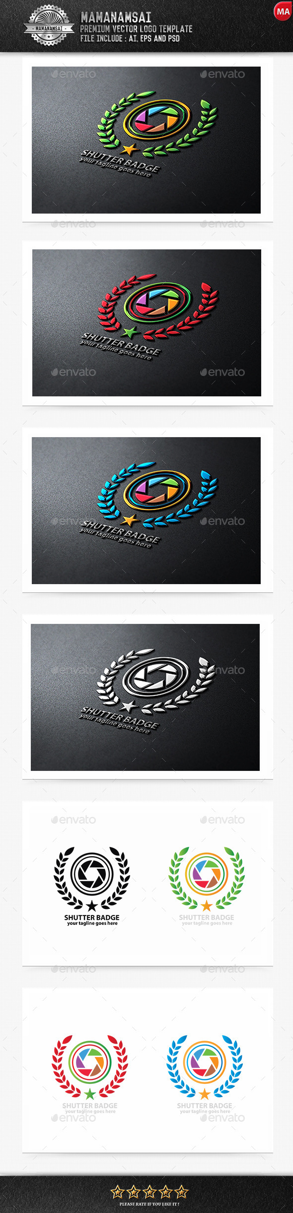 Shutter Badge Logo - Logo Templates