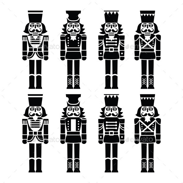 Christmas Nutcracker Soldier Figurines - Christmas Seasons/Holidays