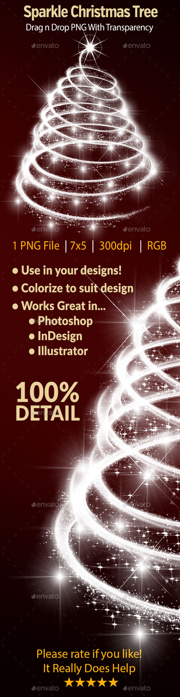 Sparkle Christmas Tree - Decorative Graphics