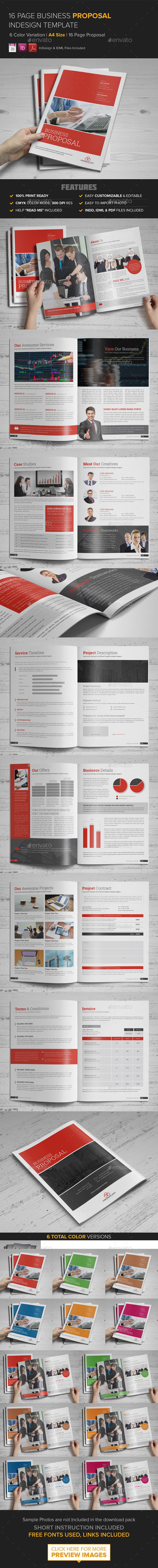 Business Proposal InDesign Template - Proposals & Invoices Stationery