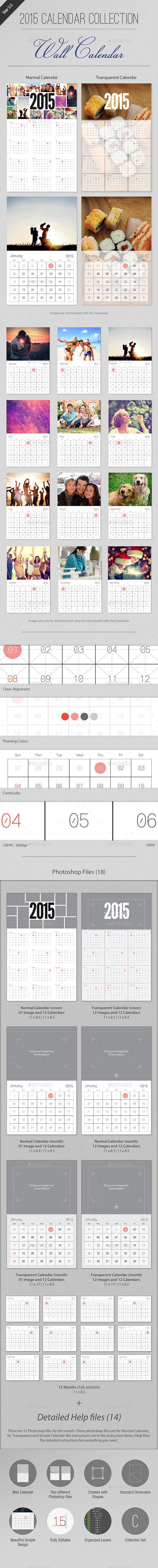 2015 Calendar Collection - Wall Calendar - Calendars Stationery