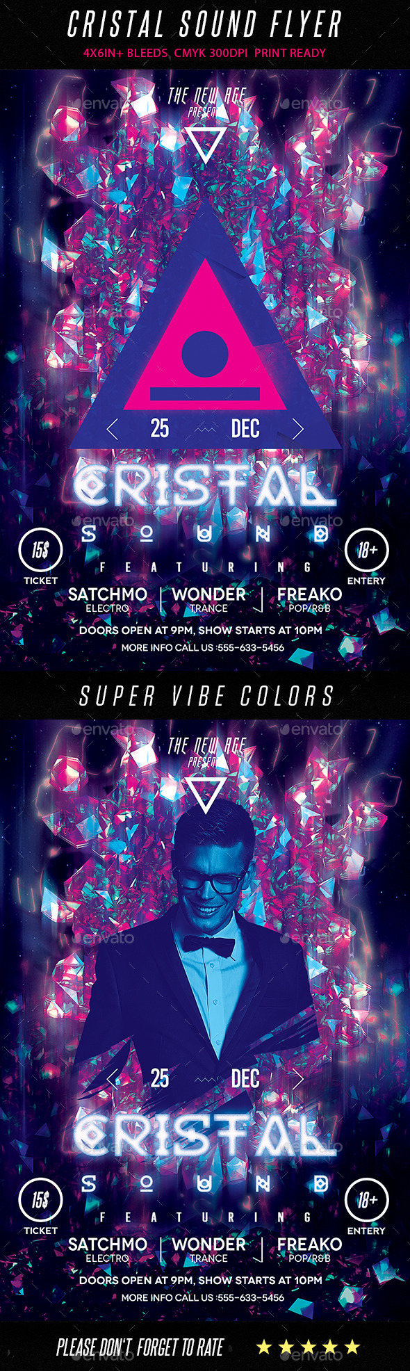 Cristal Sound Flyer - Clubs & Parties Events