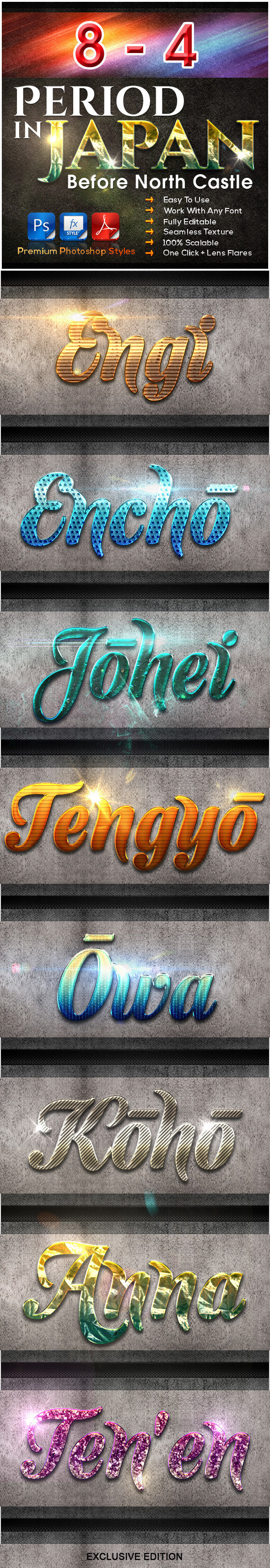 8 Before North Castle Vol.4 | Period in JAPAN - Text Effects Styles