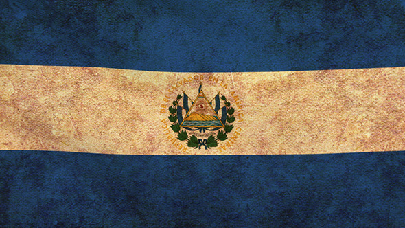El Salvador Flag 2 Pack – Grunge and Retro