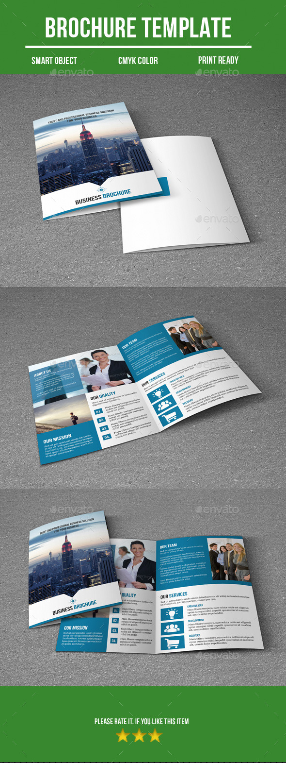 Business Bi-Fold Brochure - Corporate Brochures