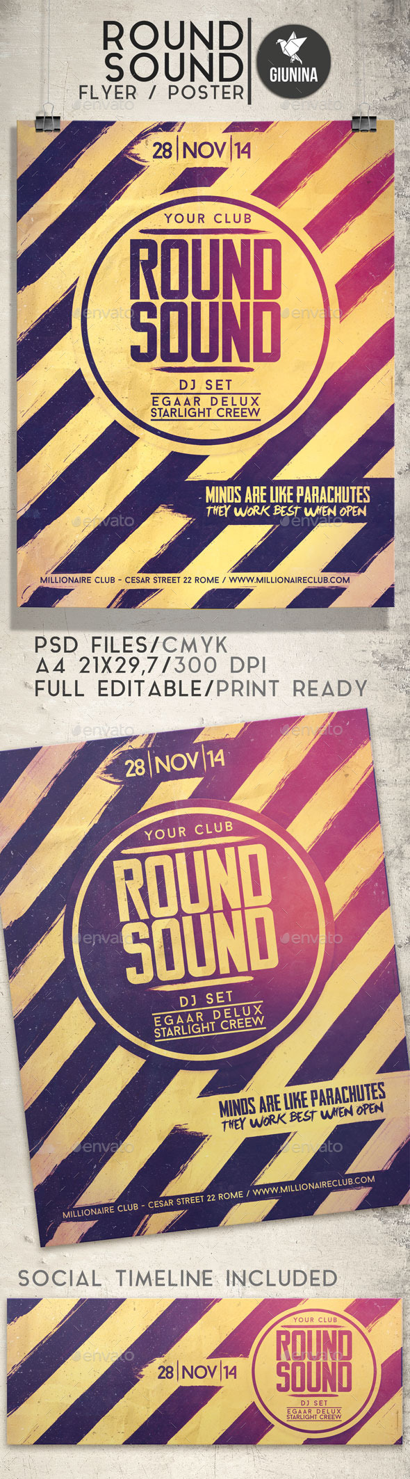Round Sound Flyer/Poster - Events Flyers