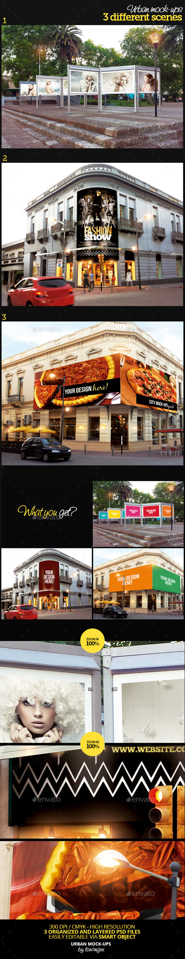 Urban Mock-Ups Template Pack - Product Mock-Ups Graphics