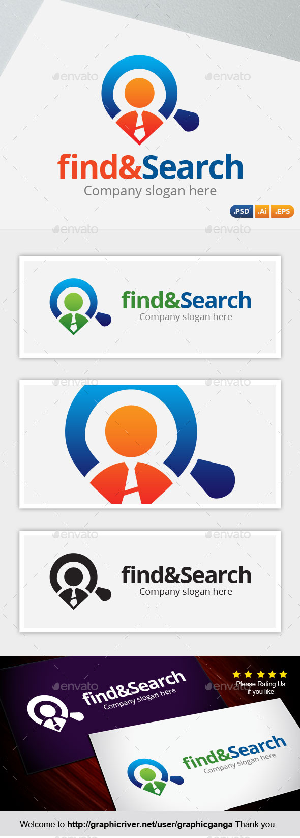 Find & Search - Abstract Logo Templates