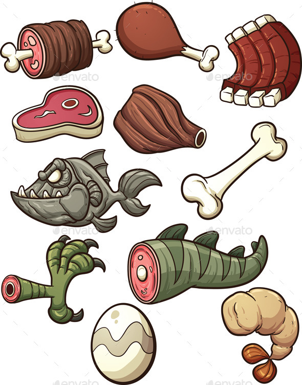 Prehistoric Meat - Food Objects