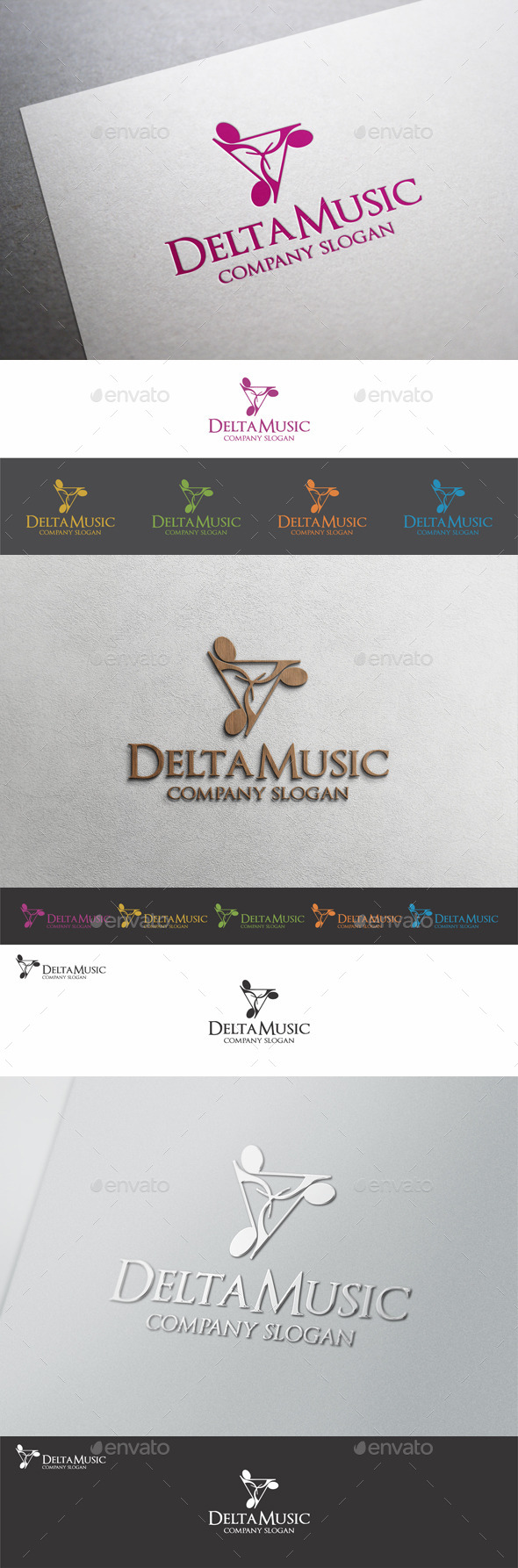 Delta Music Logo Template