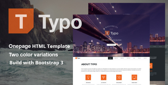 Typo - One - ThemeForest 9530641