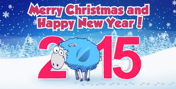 Christmas Sheep Greetings 2015