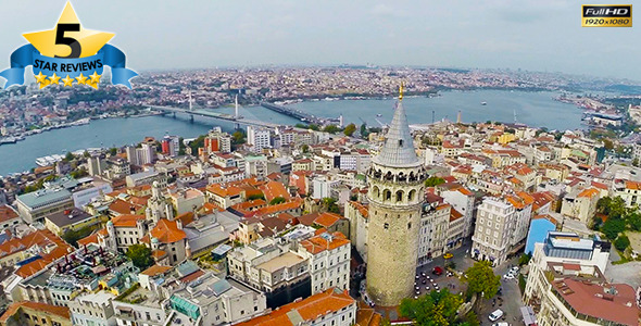 Aerial View of Galata Tower alt