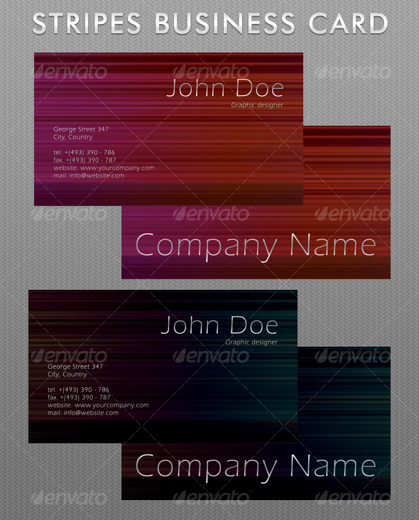 Stripes Business Card