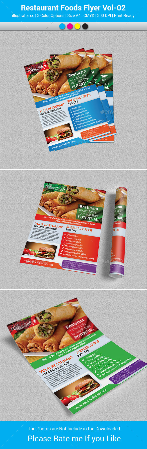 Restaurant Foods Flyer Vol-02 - Restaurant Flyers
