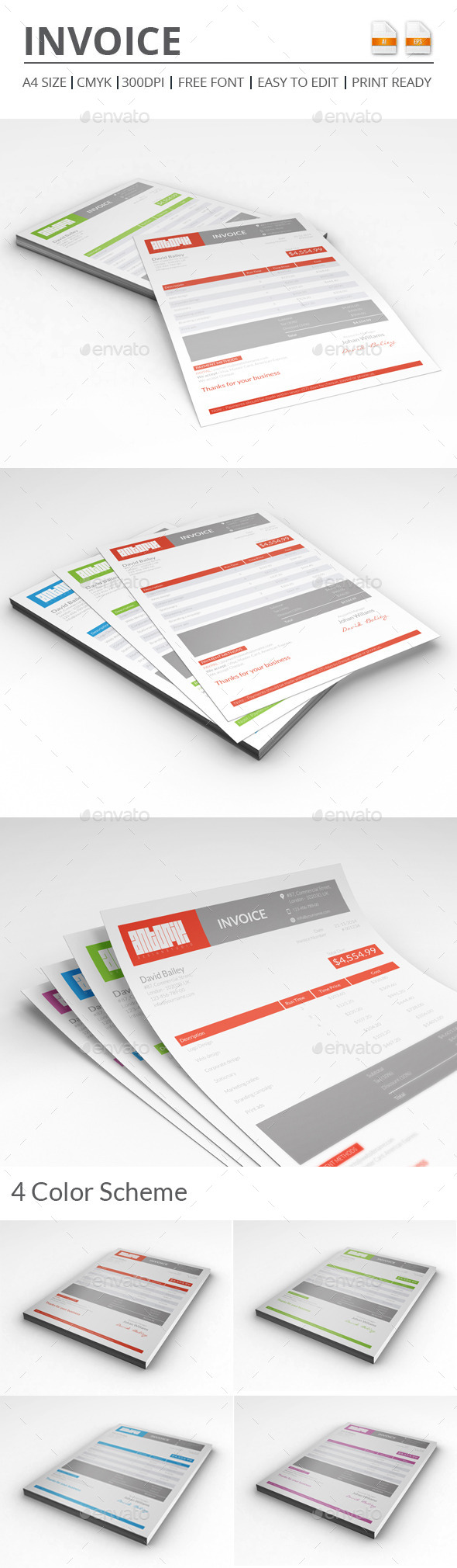 Invoice - Proposals & Invoices Stationery
