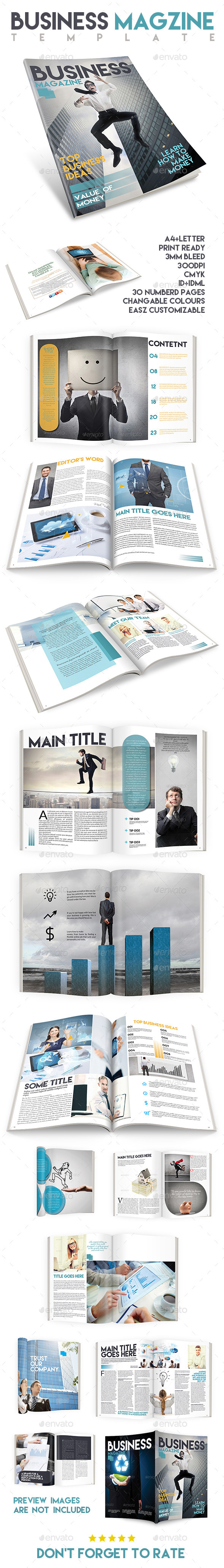 Business Magazine Template Issue Two - Magazines Print Templates