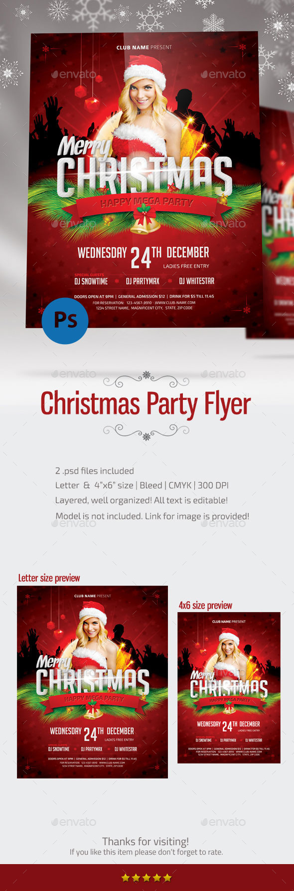 Christmas Party Flyer - Clubs & Parties Events