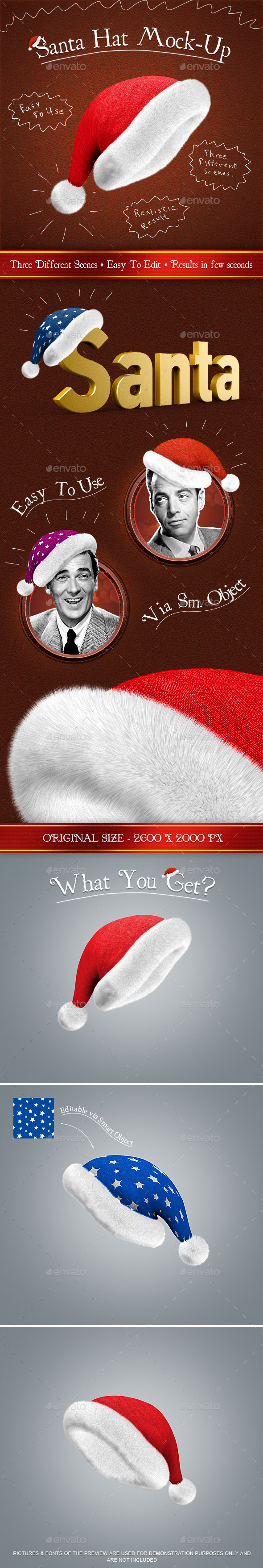 Santa Hat Mock-Up - Miscellaneous Product Mock-Ups