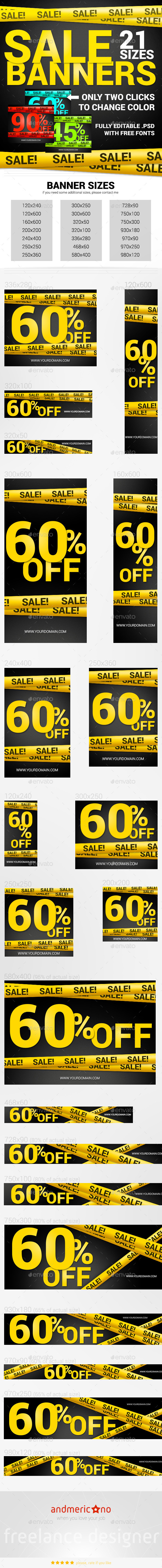 Black Friday Sale Banners - Banners & Ads Web Elements