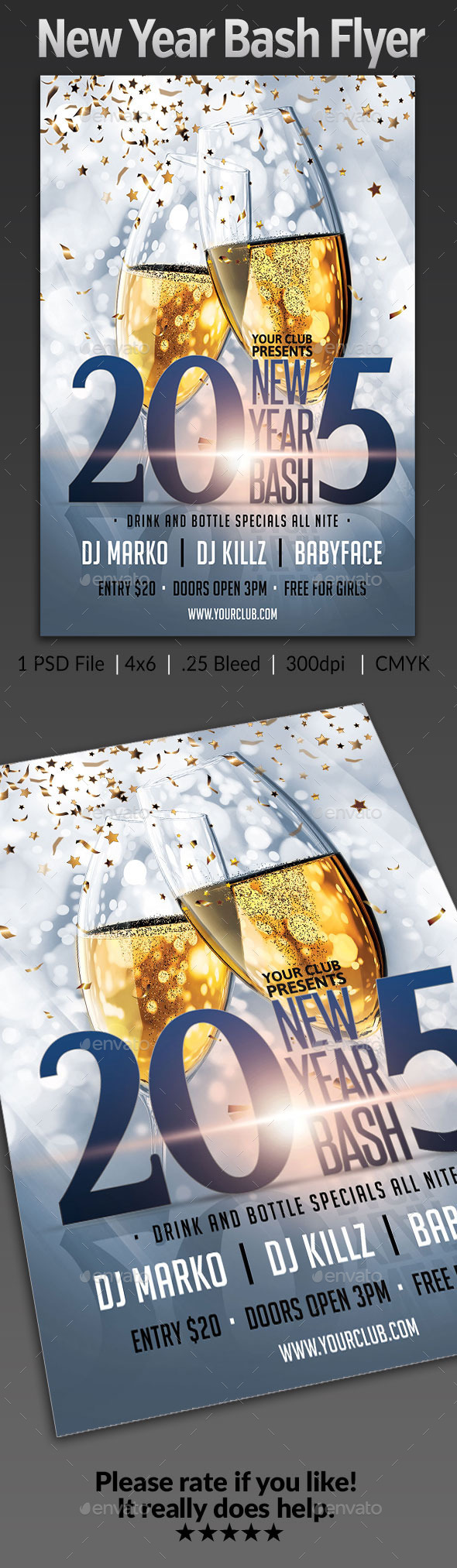 New Years Eve Bash Flyer - Holidays Events