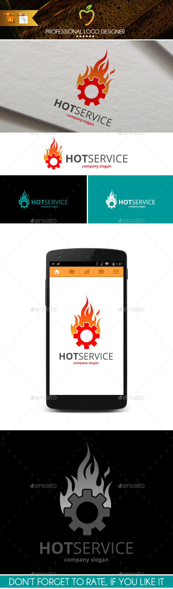 Hot Service Logo - Symbols Logo Templates