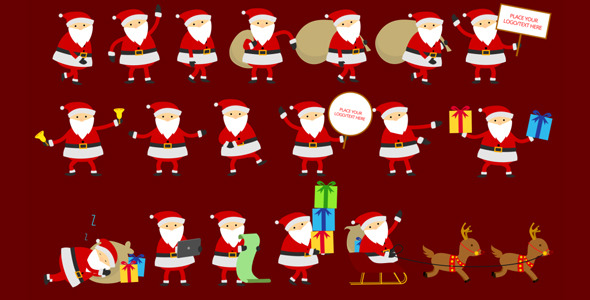 Santa AnimationGreetings - VideoHive 9455623
