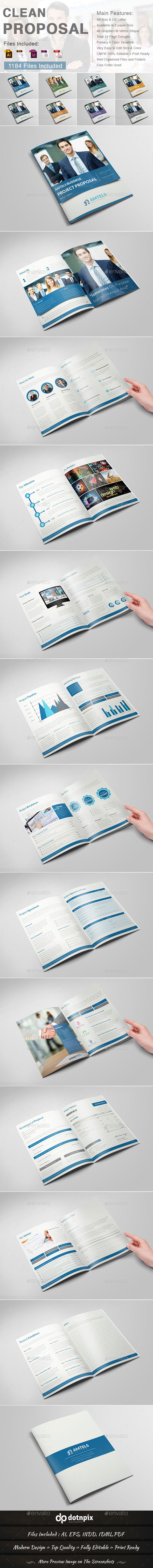 Clean Proposal - Proposals & Invoices Stationery