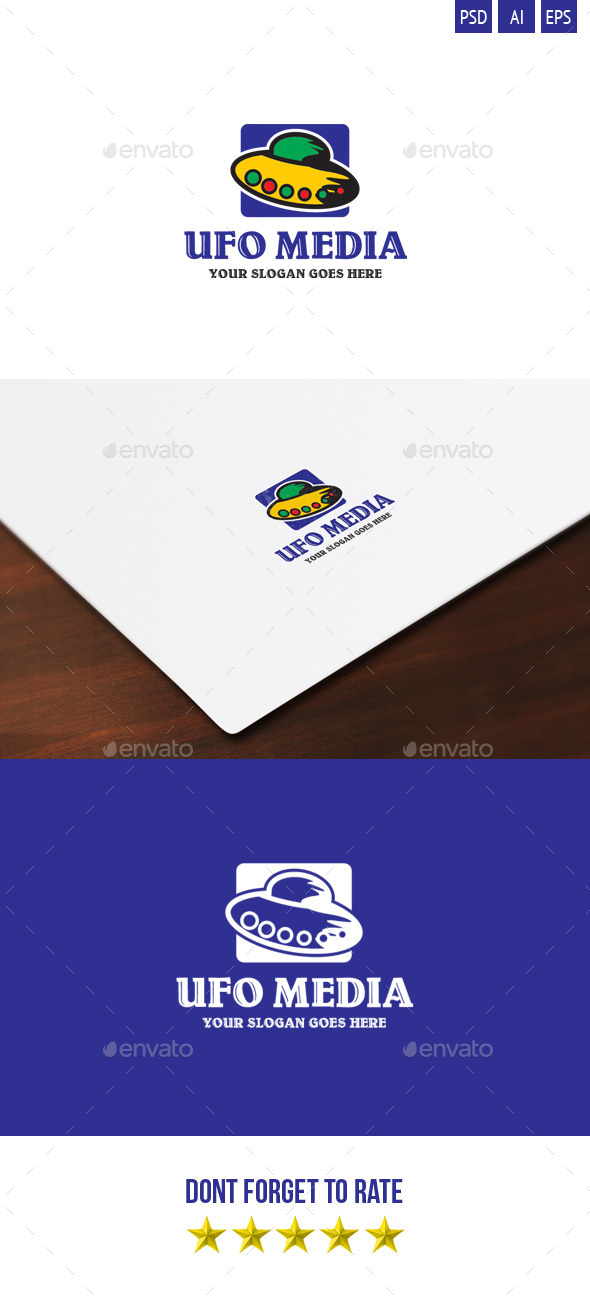 Ufo Media logo - Symbols Logo Templates