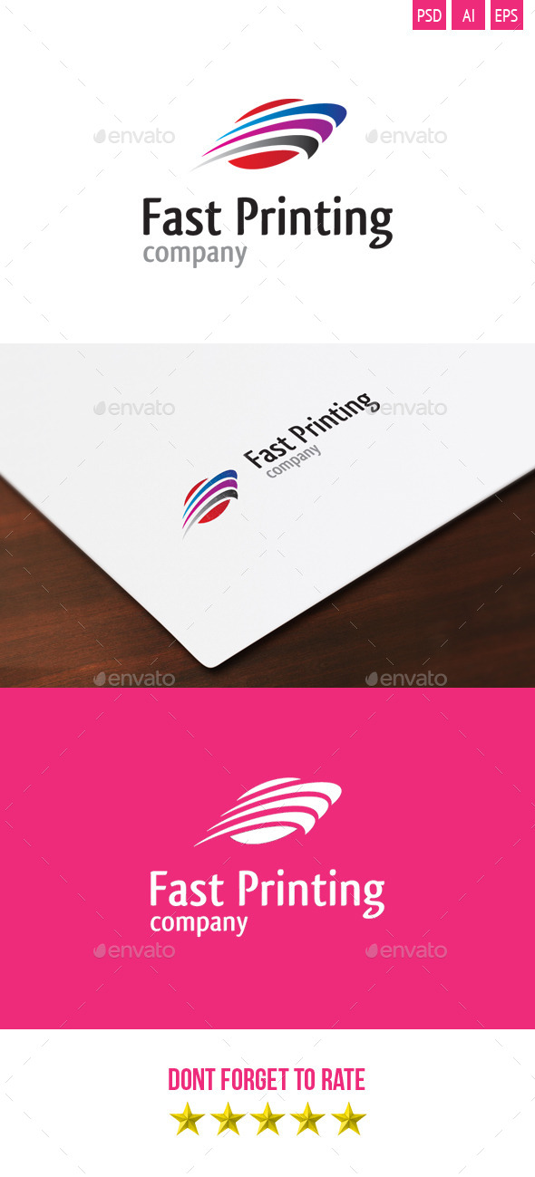 Fast Printing Logo - Symbols Logo Templates
