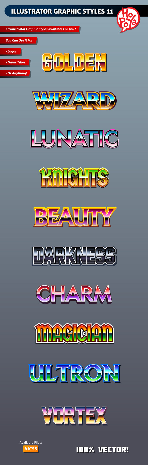 Illustrator Graphic Styles 11 - Styles Illustrator