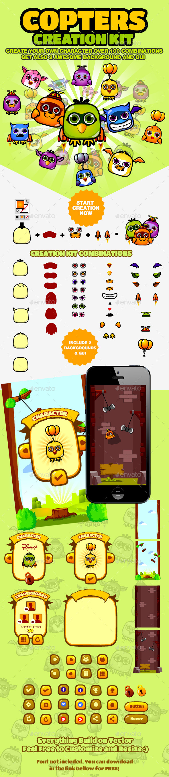 Copters Creation and Game Kit - Game Kits Game Assets