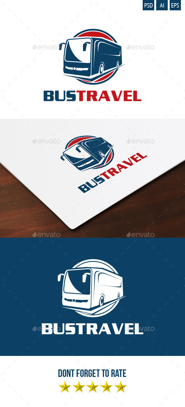 Bus Travel Logo - Objects Logo Templates