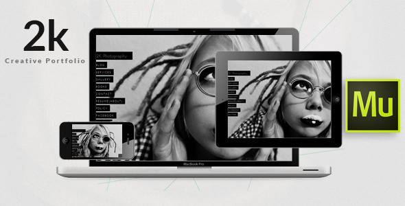 2k - One-Page Photography, Portfolio Template - Personal Muse Templates