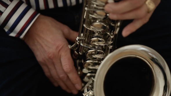 Man Playing Saxophone