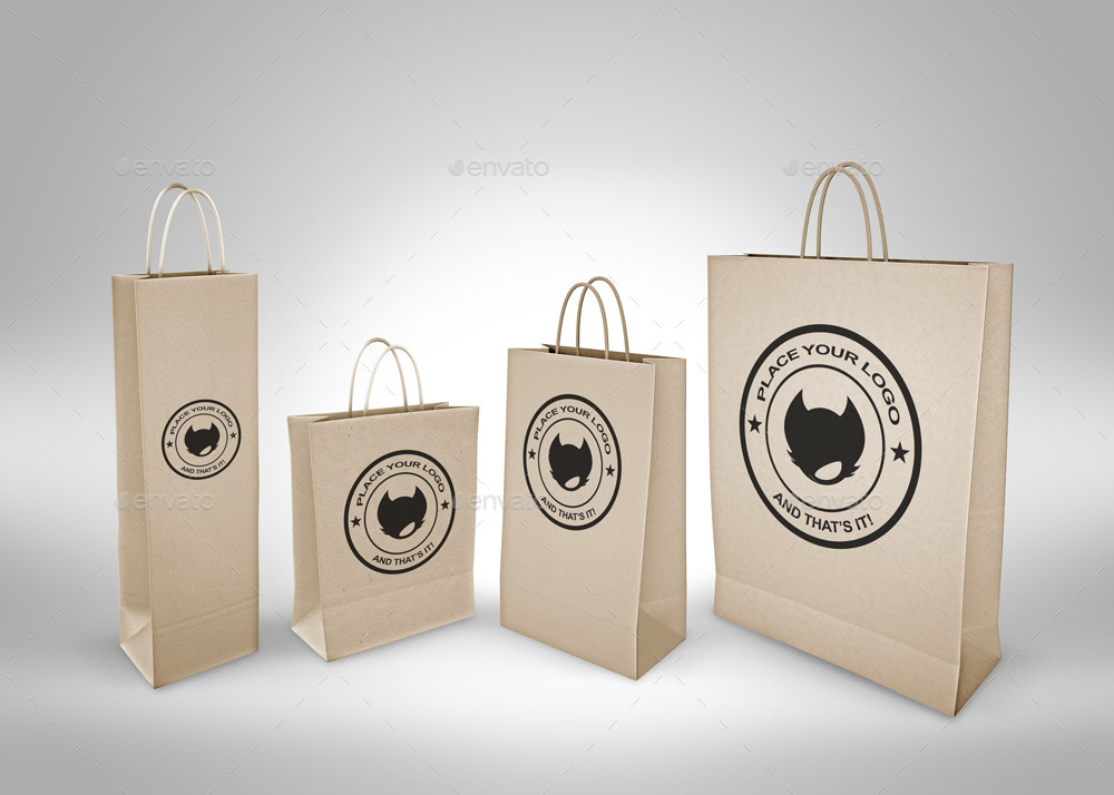 Paper Bag Mock Up by pozitivo | GraphicRiver