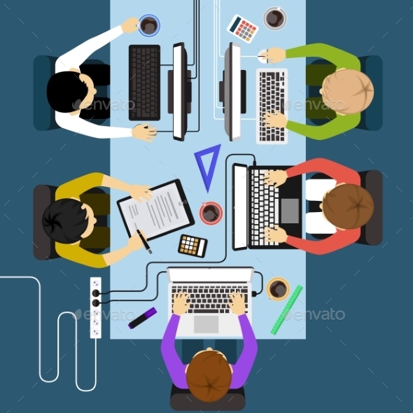 Business Meeting and Brainstorming - Business Conceptual