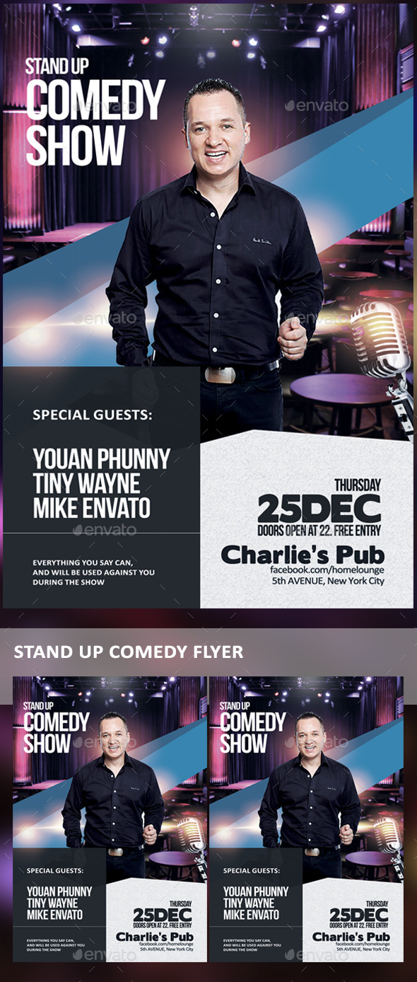 Stand Up Comedy - Flyer - Events Flyers