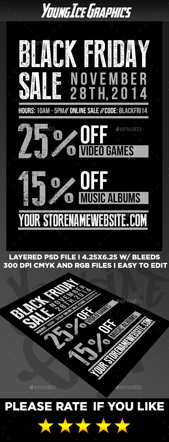 Black Friday Sale Flyer - Flyers Print Templates