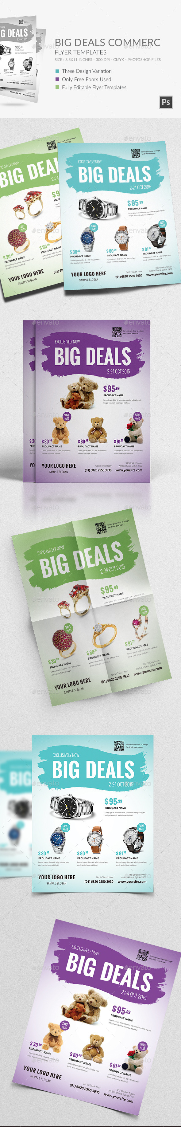 Big Deals Commerce Flyer Template - Commerce Flyers